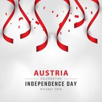 Happy Austria Independence Day October 26th Celebration Vector Design Illustration. Template for Poster, Banner, Advertising, Greeting Card or Print Design Element