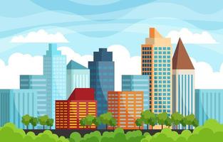 City Skyscraper Background vector