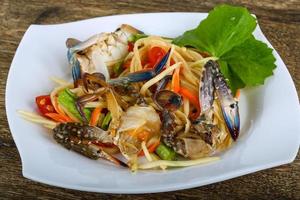 Thai spice crab salad photo