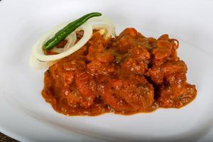 Indian masala on plate photo