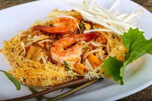 Pad Thai on plate photo