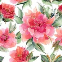 patrón transparente floral rosa con flores fragantes ditsy vector