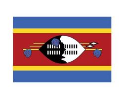 eswatini bandera nacional áfrica emblema símbolo icono vector ilustración diseño abstracto elemento