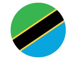 tanzania bandera nacional áfrica emblema icono vector ilustración diseño abstracto elemento