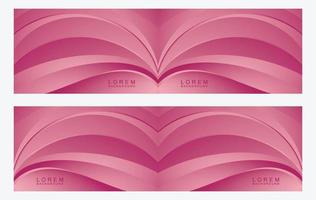 Abstract red and white shape background vector image