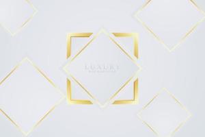 Luxury background shape gold vector image