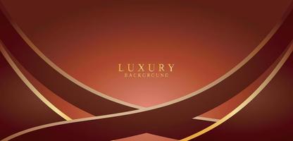 Luxury red gold background abstract vector image