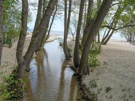 the beach of Sopot in Poland photo