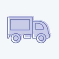 Icon Truck. suitable for education symbol. two tone style. simple design editable. design template vector. simple illustration vector