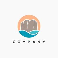 Cliff logo vector illustration design for your company or business