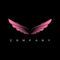 vector de logotipo de alas de belleza para su empresa o negocio