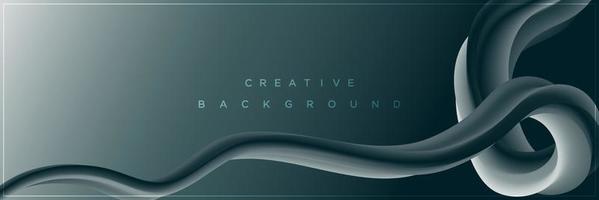 Modern abstract grey gradient banner background design vector