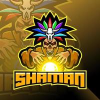 Shaman sport mascot logo design