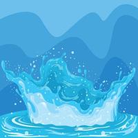 Water Splash Wave  Background vector