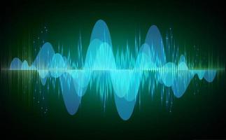 Sound waves oscillating dark light vector