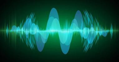 Sound waves oscillating dark light vector