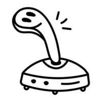 An icon of joystick doodle design vector