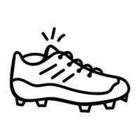 An icon of sneakers doodle design vector