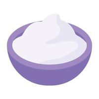 Download isometric icon of cream vector