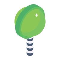 A lollipop isometric vector download