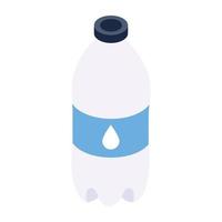 A water bottle isometric icon vector