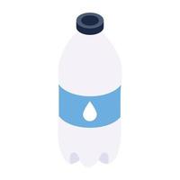 A water bottle isometric icon vector