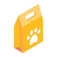 Check this isometric icon of pet food vector