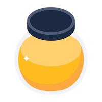 A customizable isometric icon of honey vector