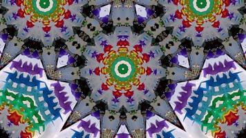 Colorful kaleidoscopic view. video
