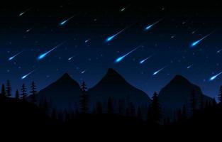 Background of Meteor Shower vector