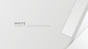 Grey and white 3d background geometry overlaps. Vector illustration.