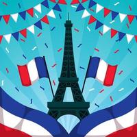 Bastille Day Festivity Background vector