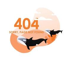 Illustration of 404 Page not Found vector