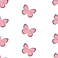 Butterfly pattern pink, beautiful, delicate option for printing. vector