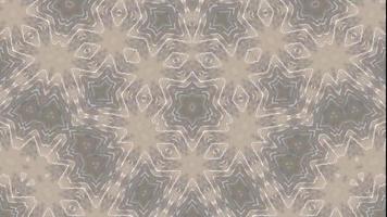 White color pattern animation kaleidoscopic video