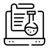 Icon of chemistry doodle vector