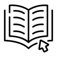 An icon of book doodle vector