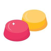 An icon of hard candies editable design vector