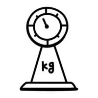 A linear doodle icon of weight vector