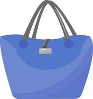 Blue bag semi flat color vector element