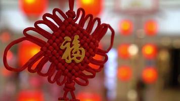 Red lantern decoration video