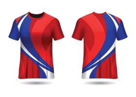 Plantilla de diseño de camiseta de carreras deportivas para vector de uniformes de equipo