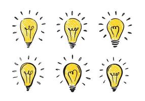 Light Bulb. Concept and ideas, hand-drawn illustration. Vector. vector