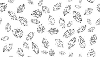 Hand drawn vector crystal.