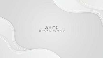 Abstract grey and white background.  wave paper art design with white lines. Vector illustration