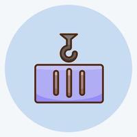 Icon Container. suitable for education symbol. flat style. simple design editable. design template vector. simple illustration vector