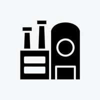 Icon Industrial. suitable for education symbol. glyph style. simple design editable. design template vector. simple illustration vector