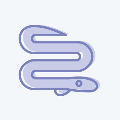 Icon Eel. suitable for Meat. two tone style. simple design editable. design template vector. simple illustration