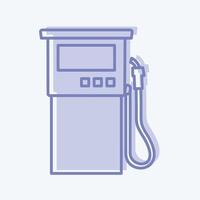 Icon Petrol Pump. suitable for education symbol. two tone style. simple design editable. design template vector. simple illustration vector