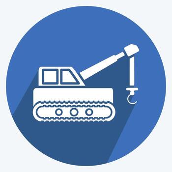 Icon Lifter. suitable for Education symbol. long shadow style. simple design editable. design template vector. simple illustration vector